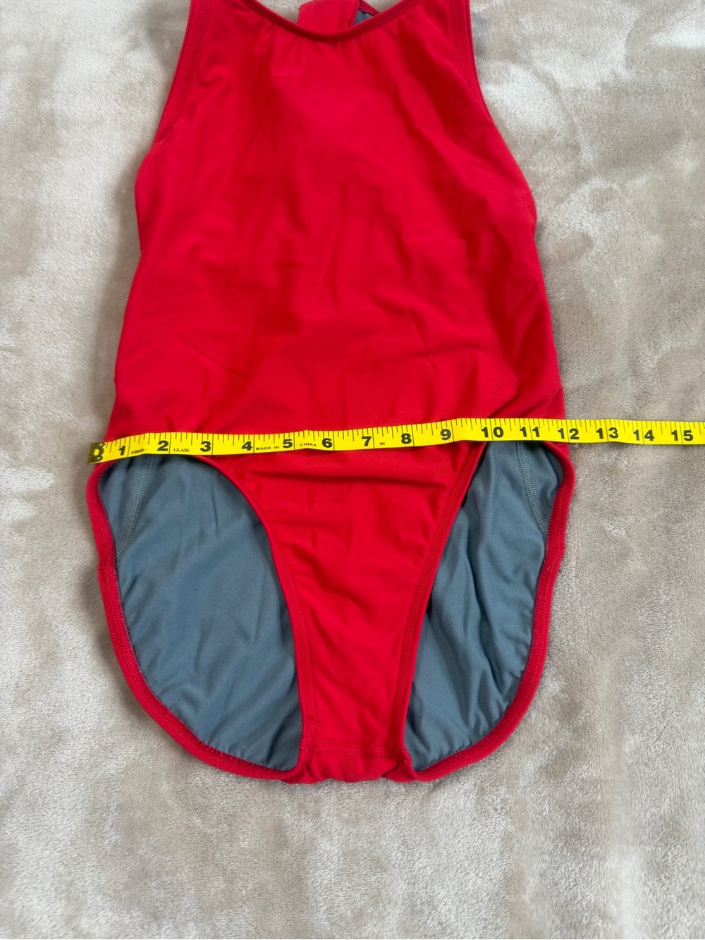 Jolyn Anique Red Waterpolo One-Piece Swim Suit Size 30 - Picture 7 of 9